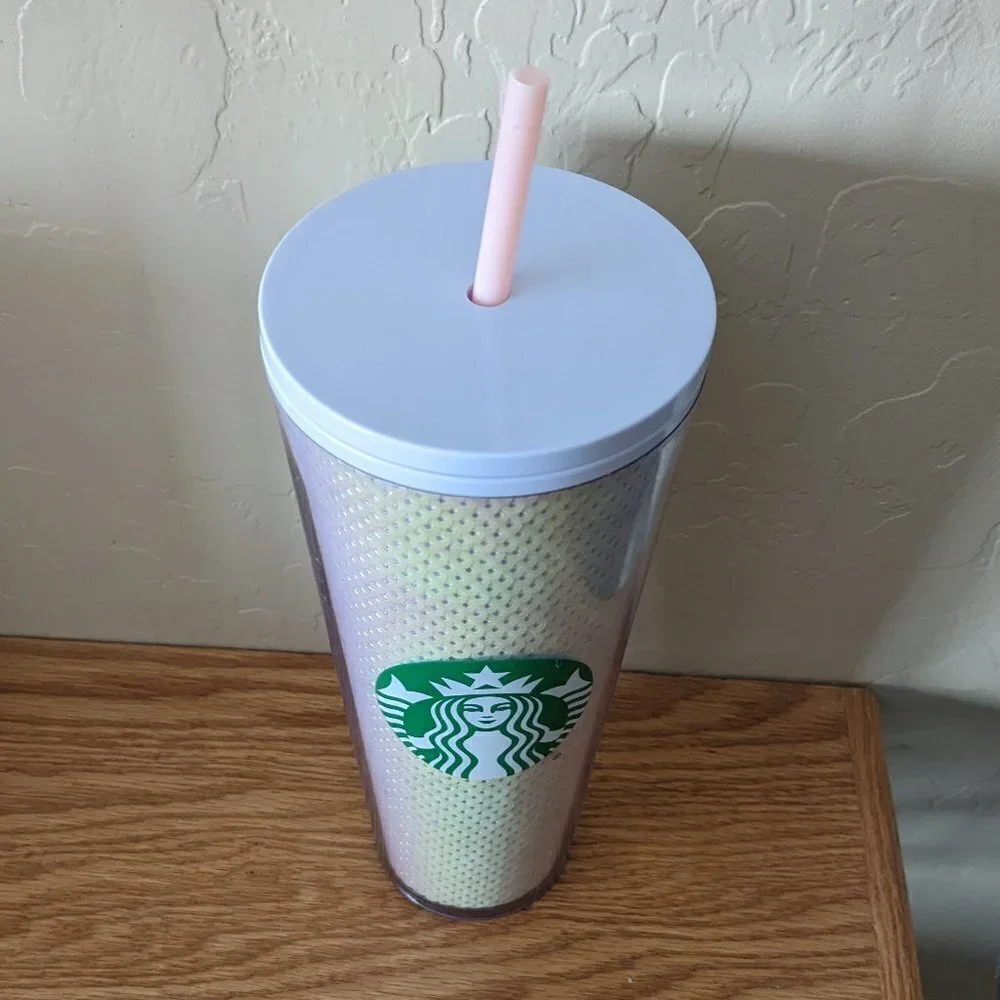 Starbucks 2020 Holiday Iridescent Sequin 24 oz. Tumbler with Straw